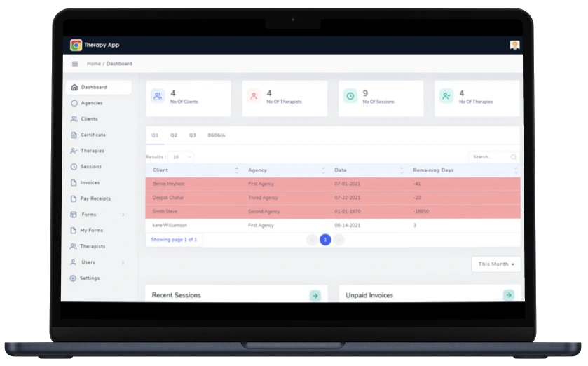 THERP - ERP for Therapy Business